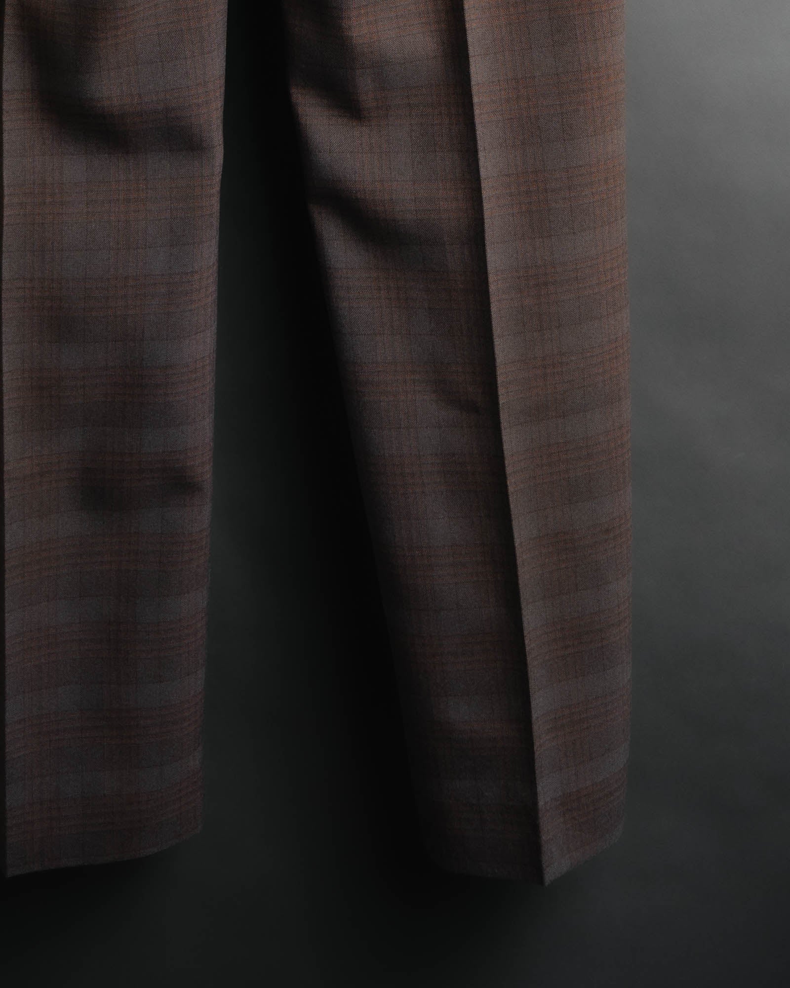 -MOOD MILLÉSIMES- “FARAH” 70’s-80’s plaid slacks with coin pocket