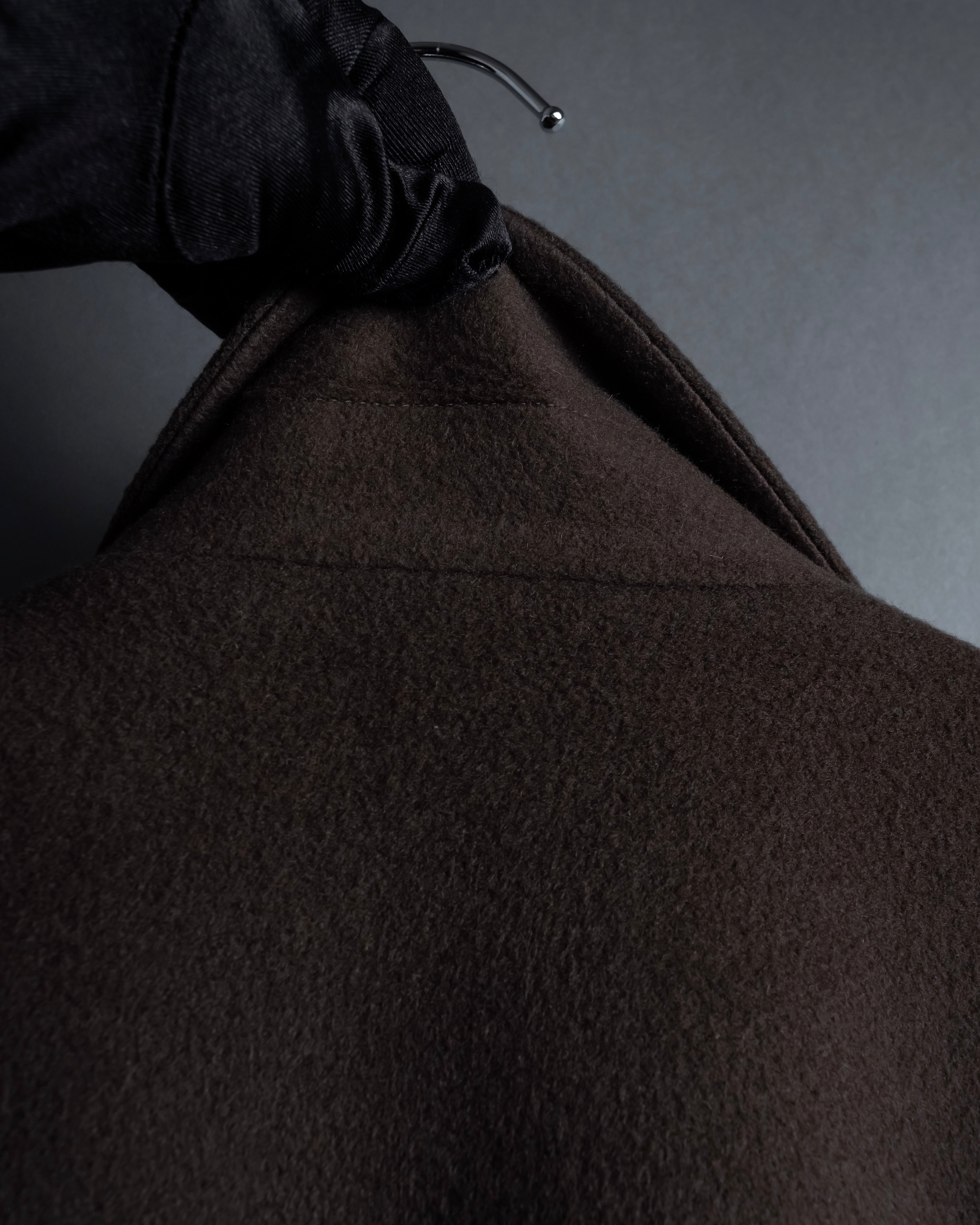 "Vintage 100% pure cashmere long chester coat"