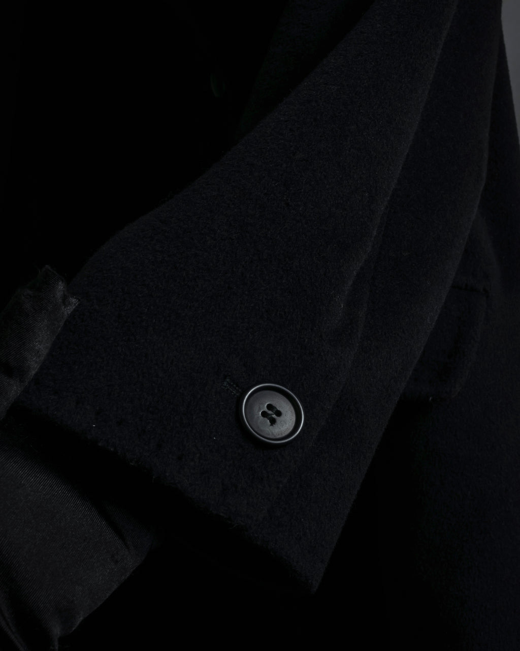 "Max Mara" 90's White tag tailored collar angora mix coat