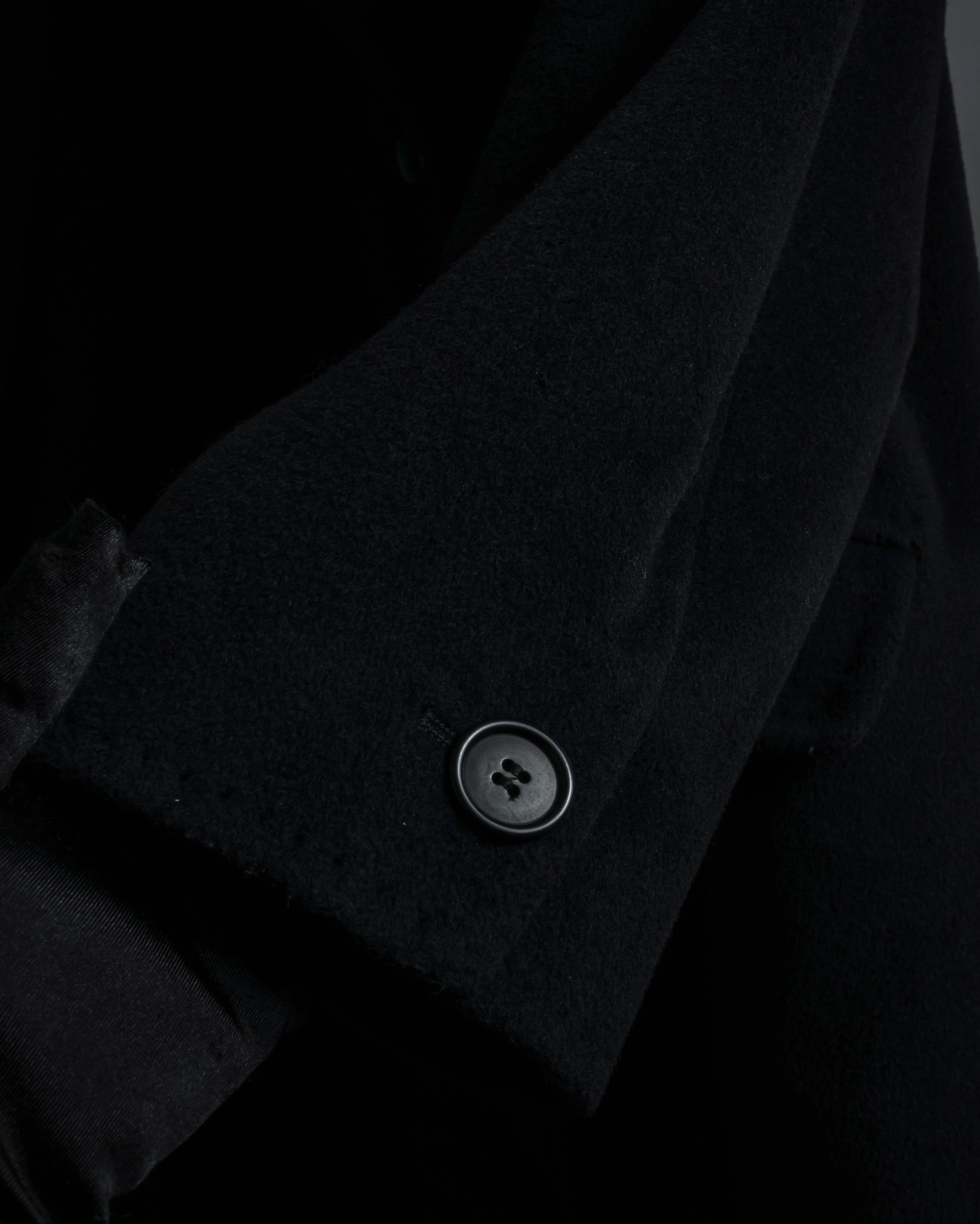 "Max Mara" 90's White tag tailored collar angora mix coat