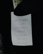 –SPECIAL– "CELINE" 70’s-80’s Classic tweed velvet-collar long coat