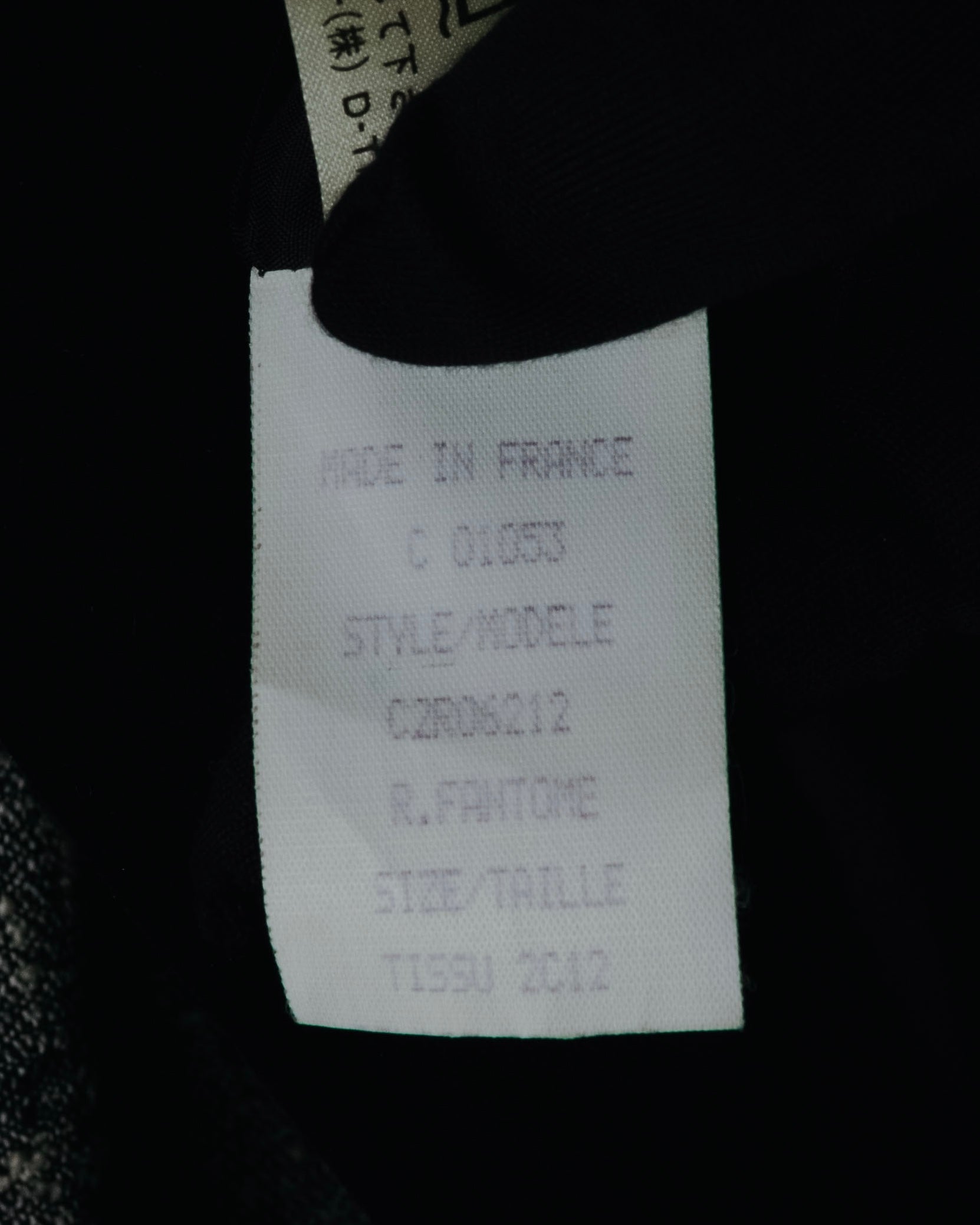 –SPECIAL– "CELINE" 70’s-80’s Classic tweed velvet-collar long coat