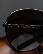 "LOEWE" Temple chain detail teardrop frame sunglasses