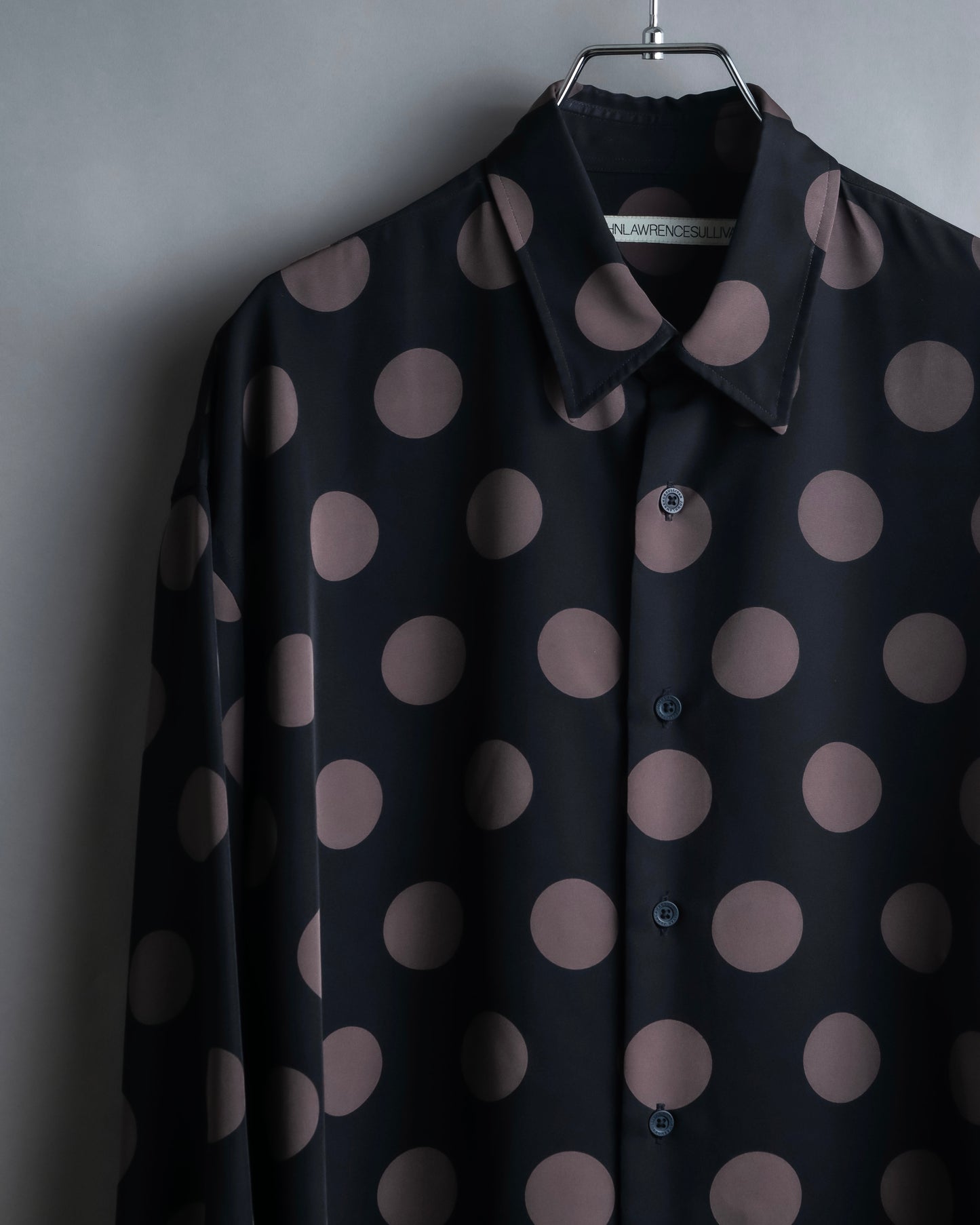 "JOHN LAWRENCE SULLIVAN" 19SS dot pattern oversized shirt