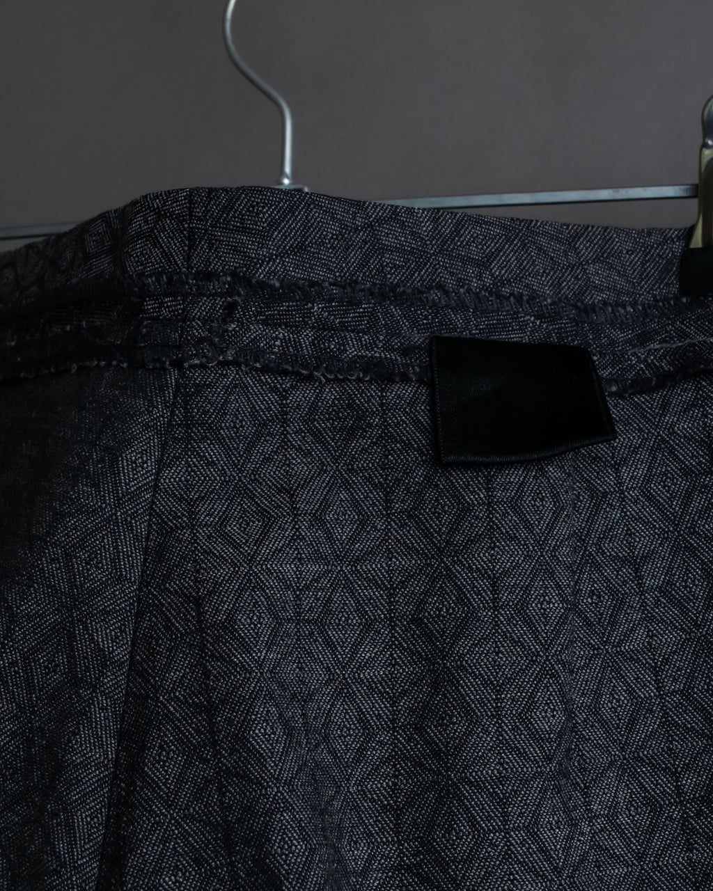 "Maison Martin Margiela" Geometric pattern high waist slim slacks