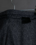 "Maison Martin Margiela" Geometric pattern high waist slim slacks