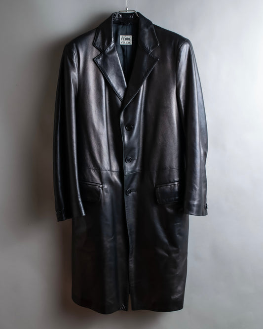 "GIANFRANCO FERRE" Oversized lamb leather chester coat