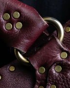 "CELINE" Stud design bordeaux color boogie bag