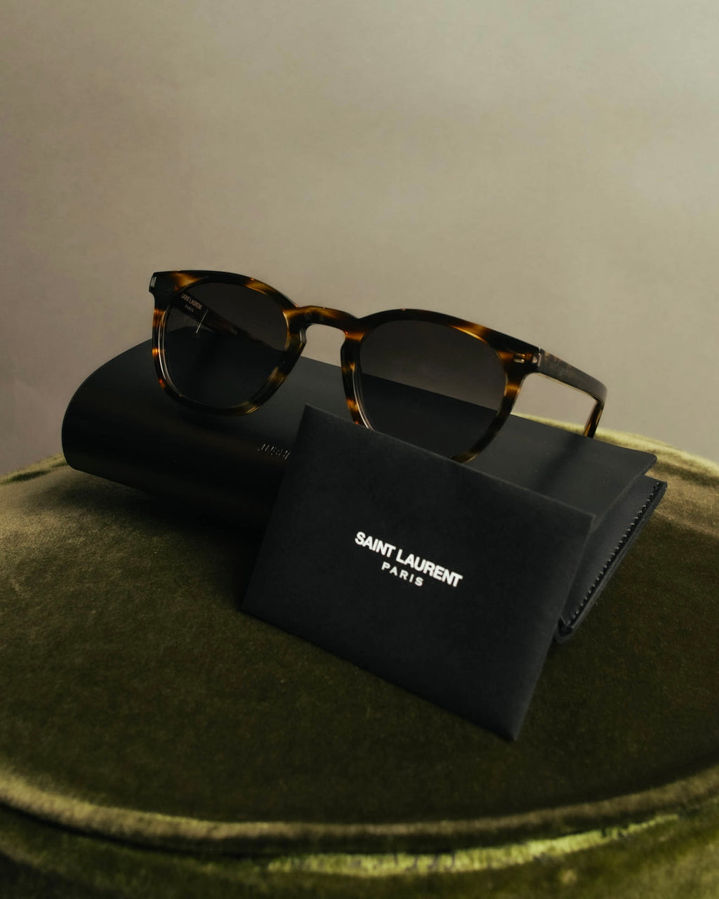 “SAINT LAURENT” YSL Bold 28 Havana sunglasses