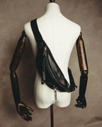 "Alexander McQueen" 10's Edgy leather belt bag