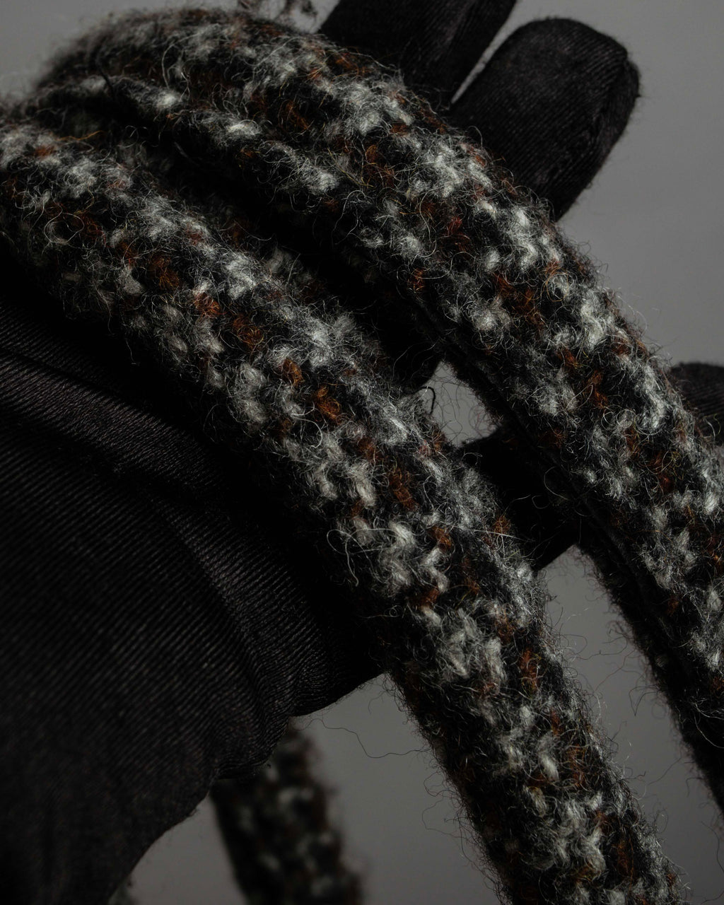 "JUNYA WATANABE COMME des GARCONS" Mixed tweed gathered detail clasp bag