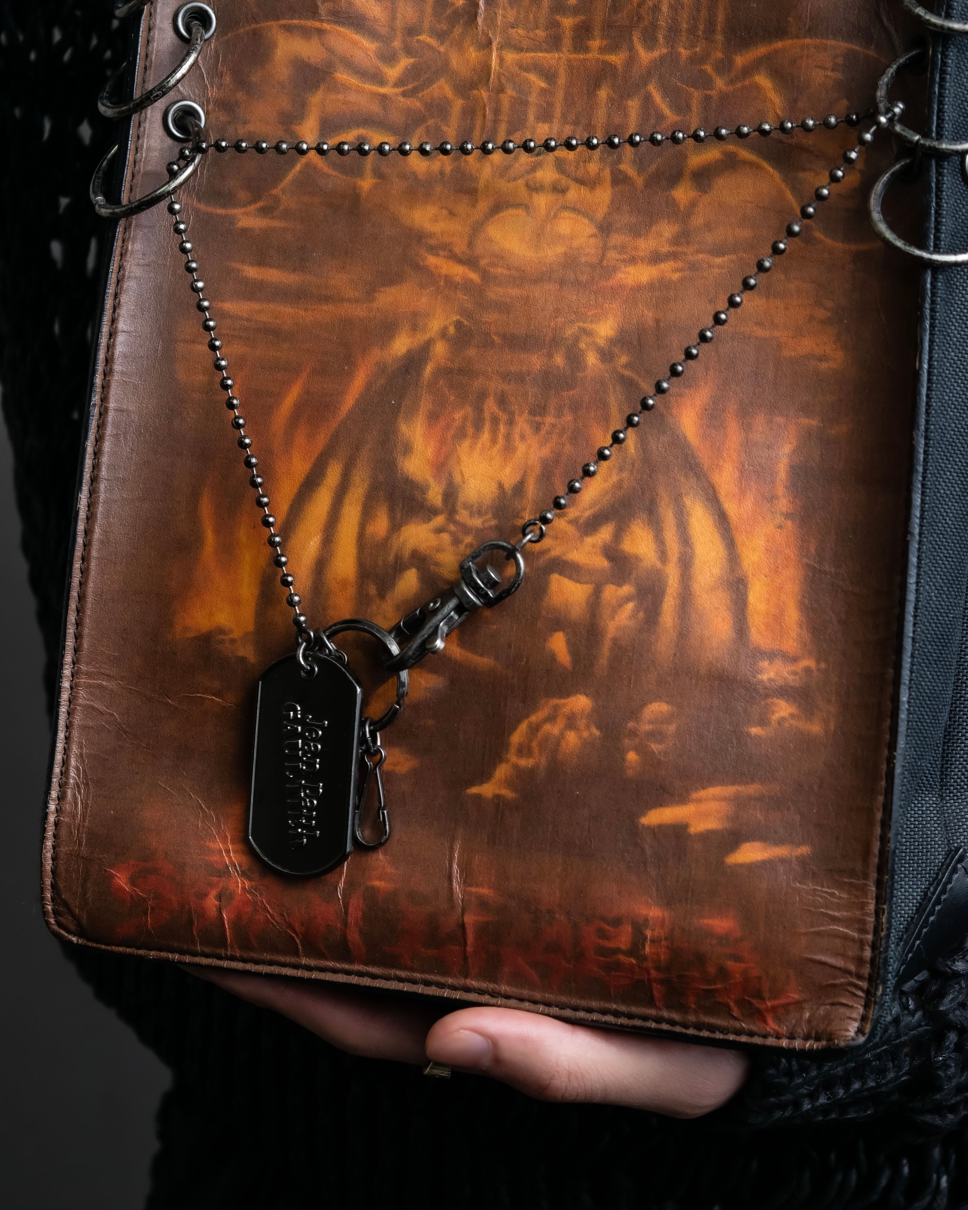 “Jean Paul Gautier” gargoyle printed hand bag