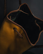 "LOEWE" 90’s drawstring leather bucket bag