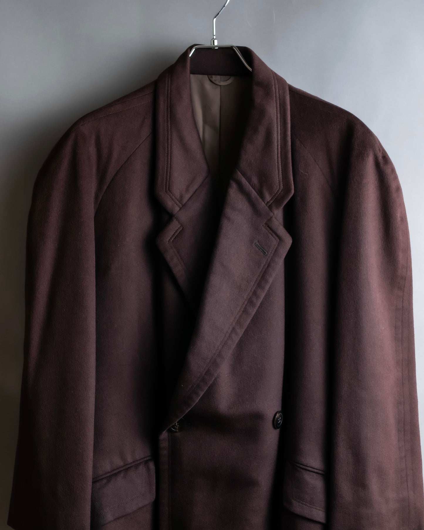 "CHRISTIAN DIOR MONSIEUR" 100% cashmere oversized chesterfield coat