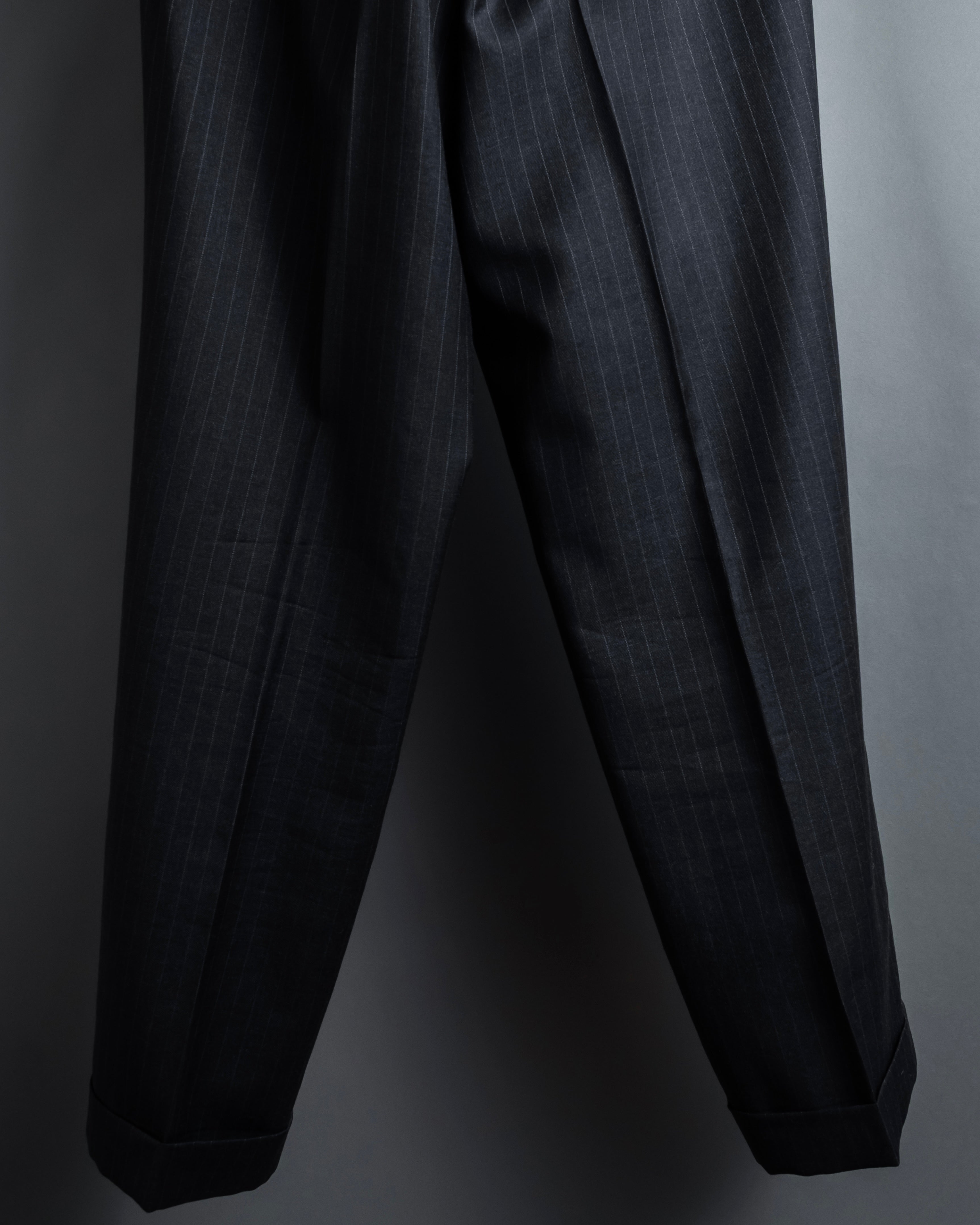 "ARMANI COLLEZIONI" Deep charcoal pinstripe set up
