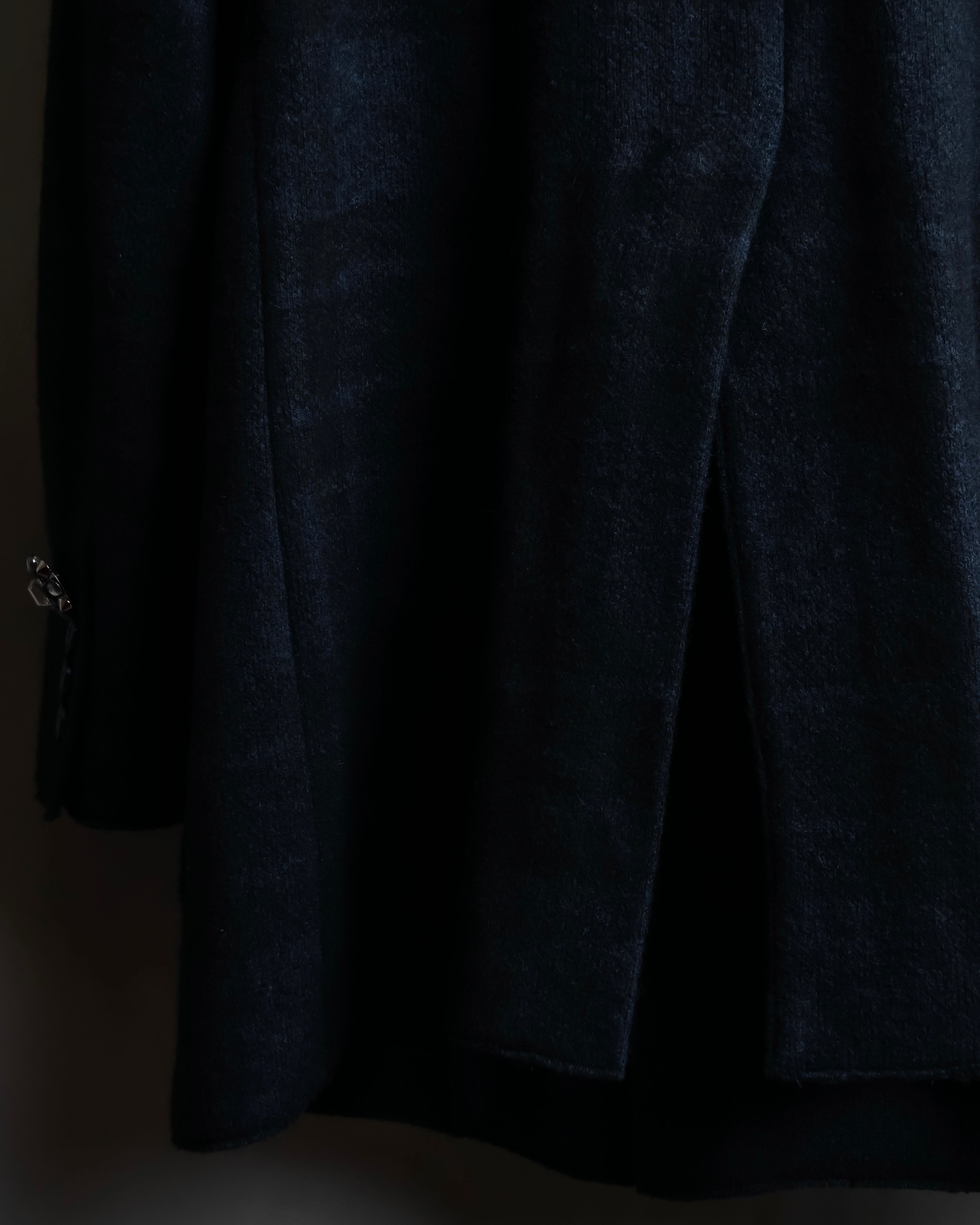 "DOLCE & GABBANA" Double-breasted bejeweled button check pattern jacket