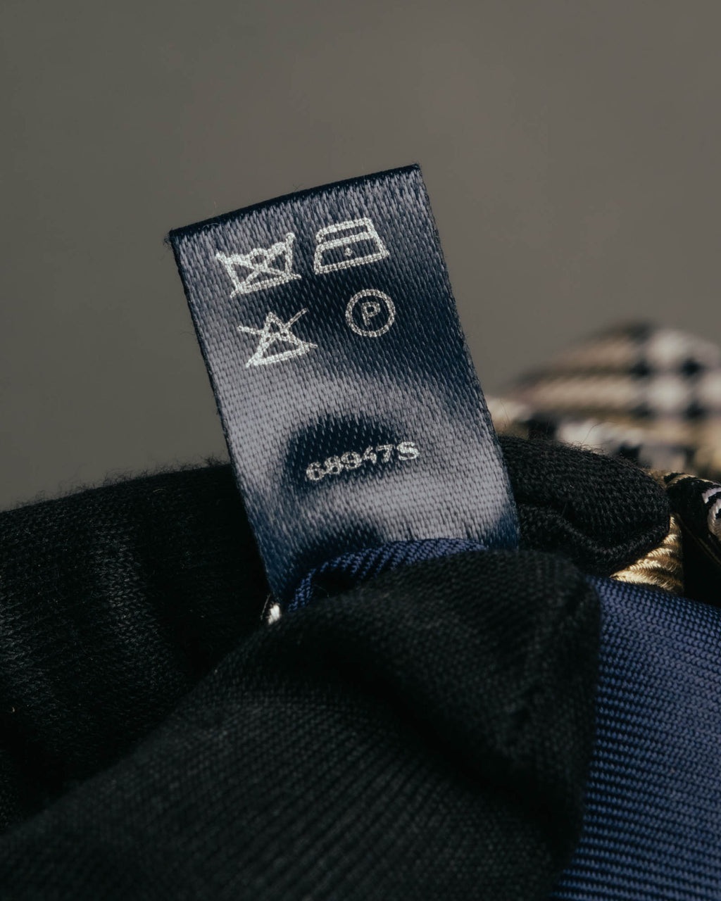 "BURBERRY LONDON" 00's Beige checked silk necktie