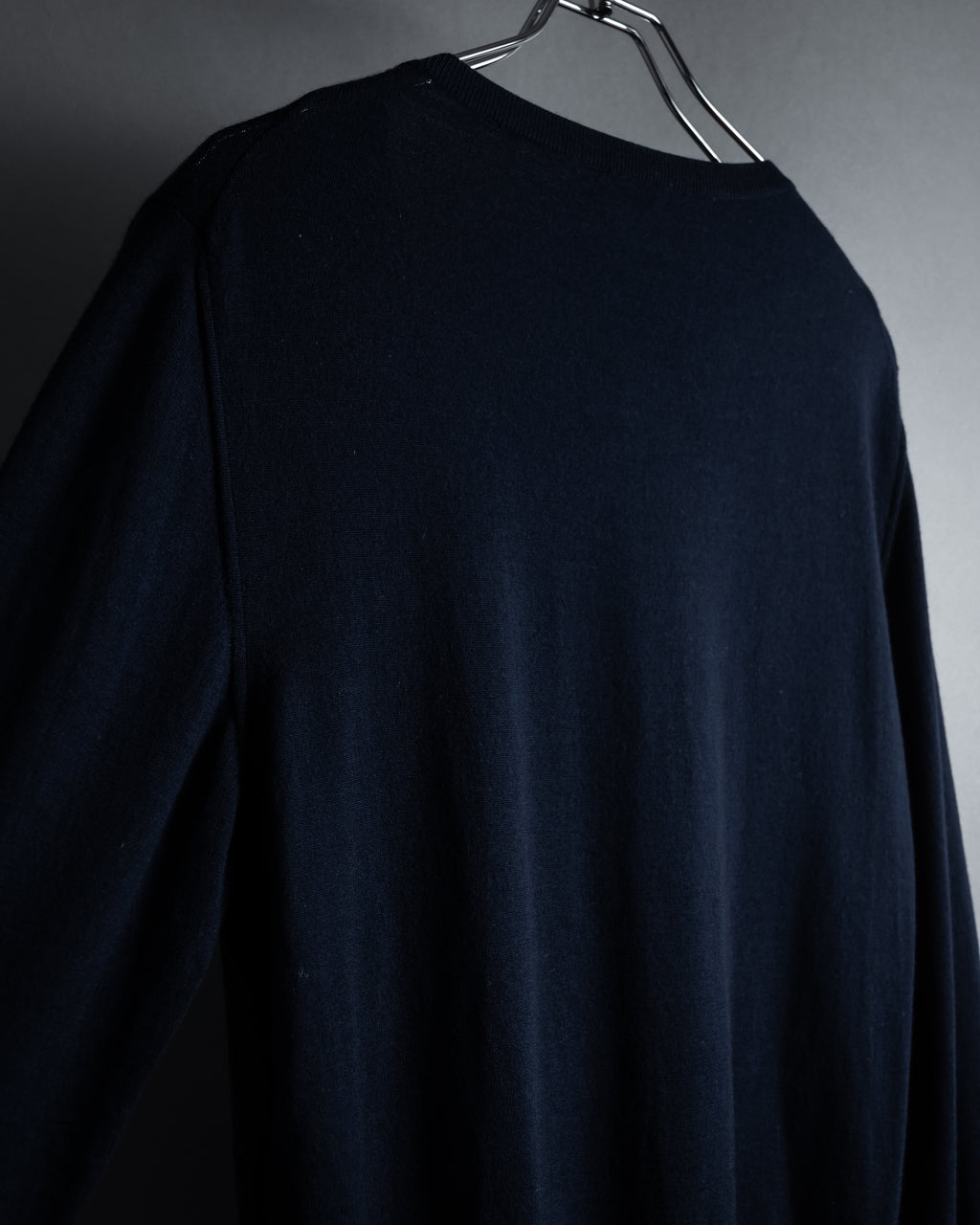 "CELINE" Hedi Slimane design compact silhouette wool knit