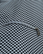 “VERSACE” checkered pattern zip pocket pull over