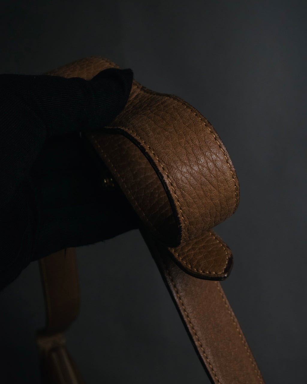 –SPECIAL– "GUCCI" 70’s pigskin horsebit piston hobo bag