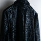 "EMPORIO ARMANI"  Dimensional wave pattern velour like chester coat