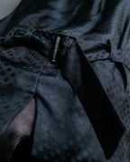 "DOLCE & GABBANA" Pattern switching peak lapel gilet