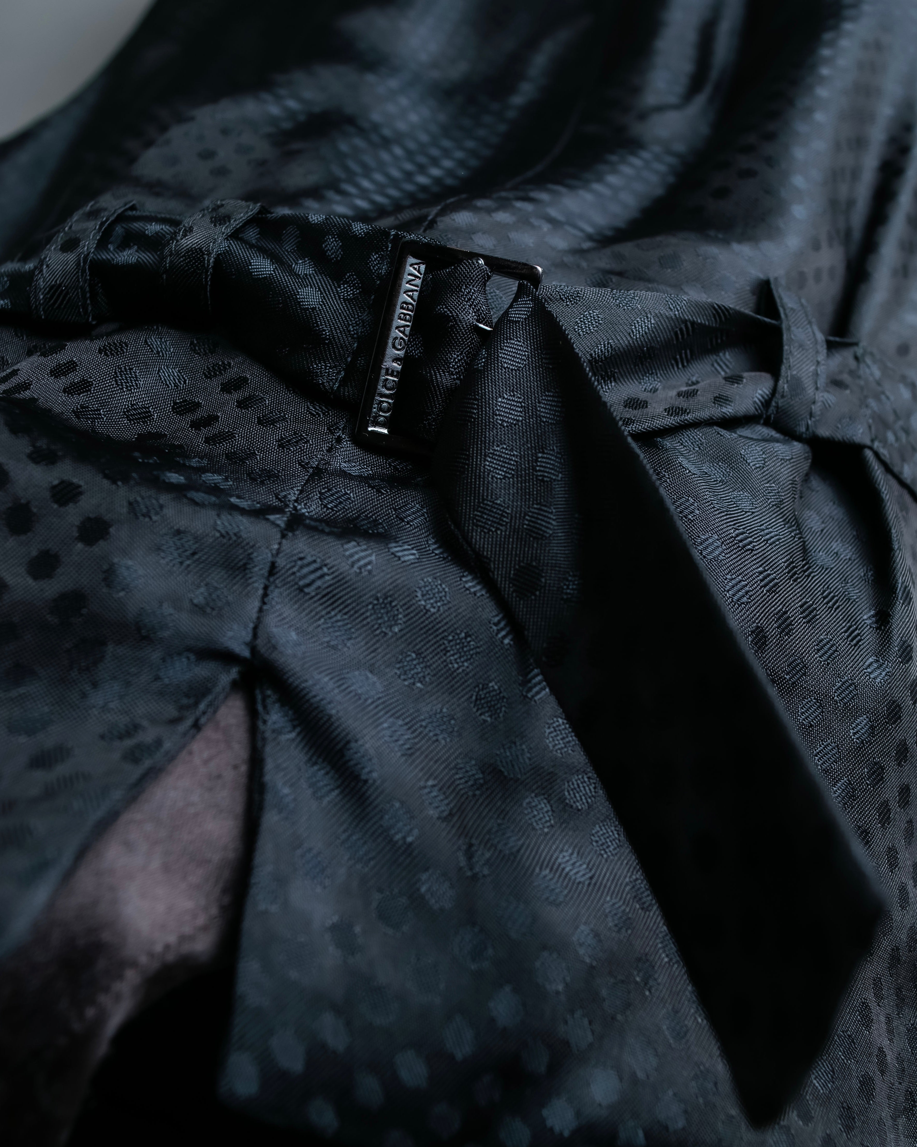 "DOLCE & GABBANA" Pattern switching peak lapel gilet