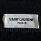 "Saint Laurent Paris" Glittery border pattern relaxed knit