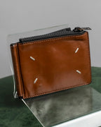"MAISON MARGIELA" 4-tag design leather money clip