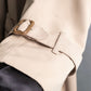 "BURBERRY" Military detail belted maxi length trench coat