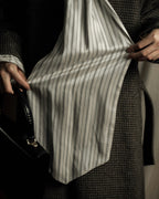 "MAISON MARGIELA" 16SS bowtie design striped long shirt