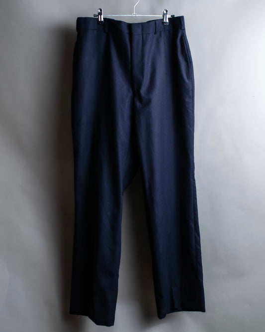 Vintage no tuck wide tapered slacks