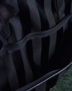 "Rudolph Valentino" Striped nylon combination 2-way boston bag