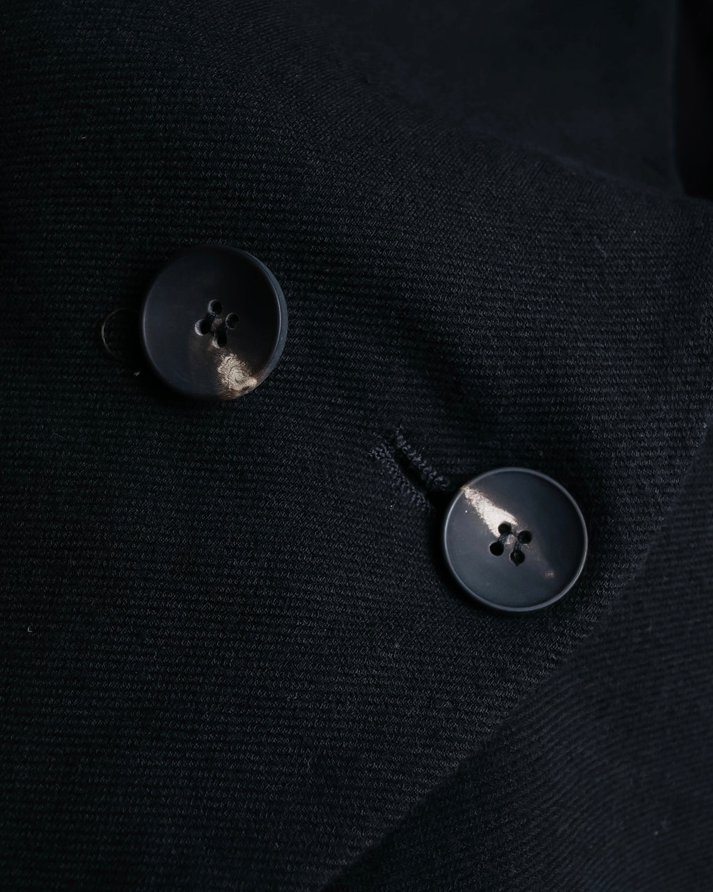 "HELMUT LANG" Zipper design sharp angle cutaway jacket