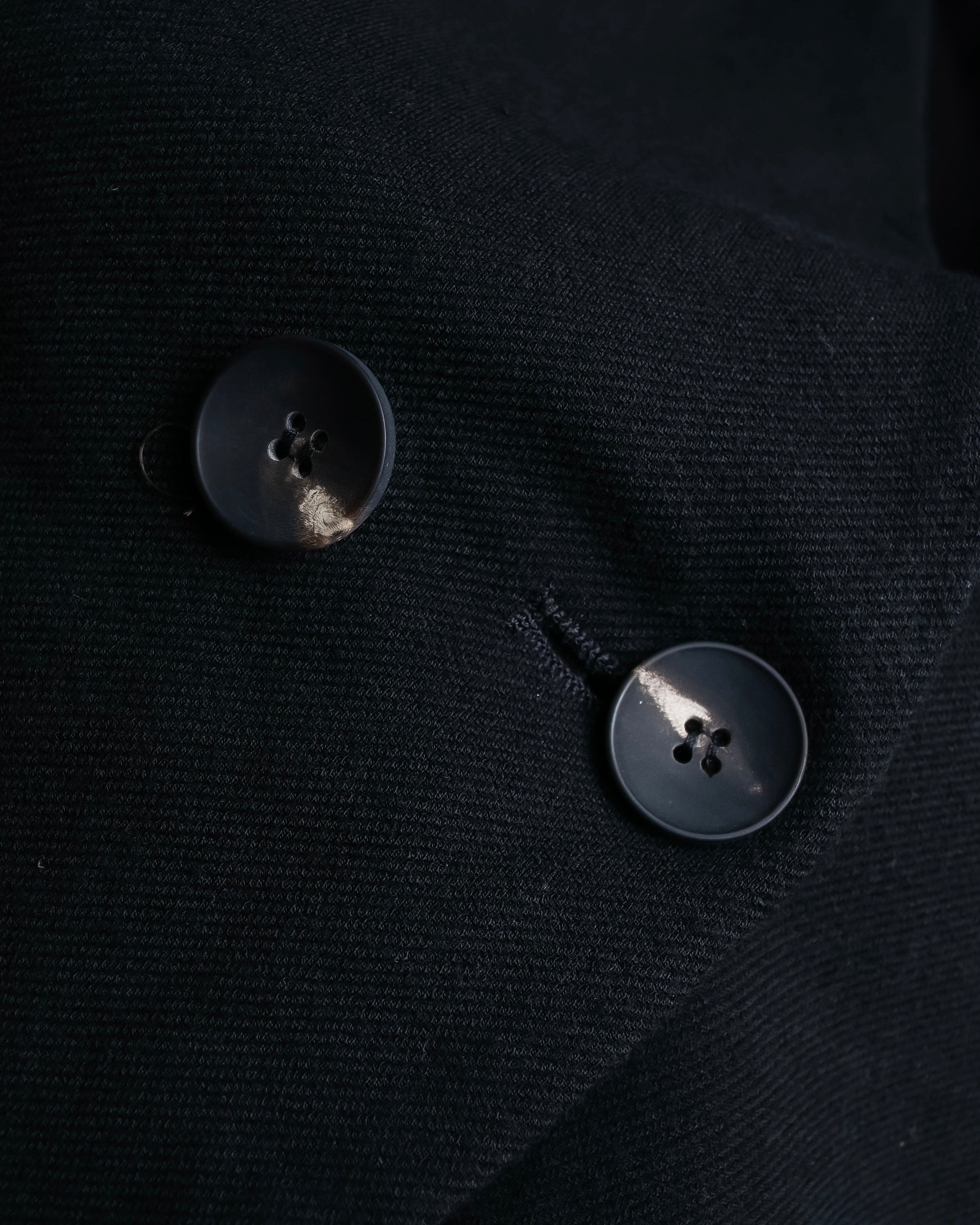 "HELMUT LANG" Zipper design sharp angle cutaway jacket