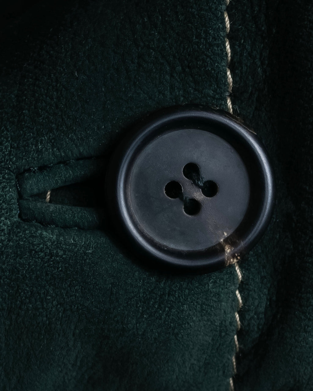 "PRADA" Stitching design suede belted coat