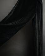 “Christian Dior MONSIEUR” 80’s-90’s Velour two tuck wide trousers