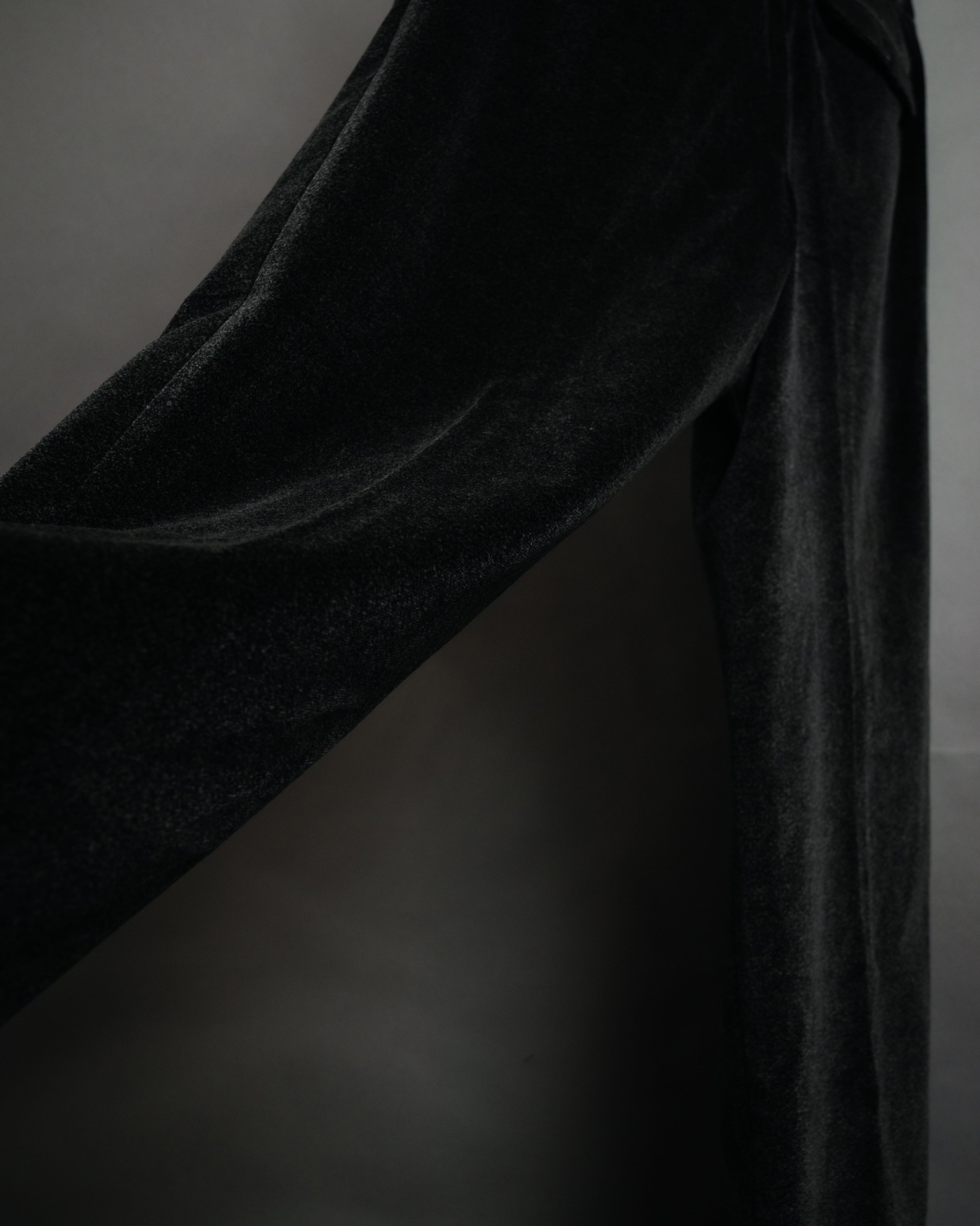 “Christian Dior MONSIEUR” 80’s-90’s Velour two tuck wide trousers