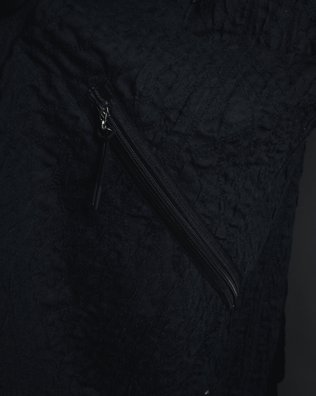 "ISSEY MIYAKE" 98SS Cotton shrunken tailored jacket