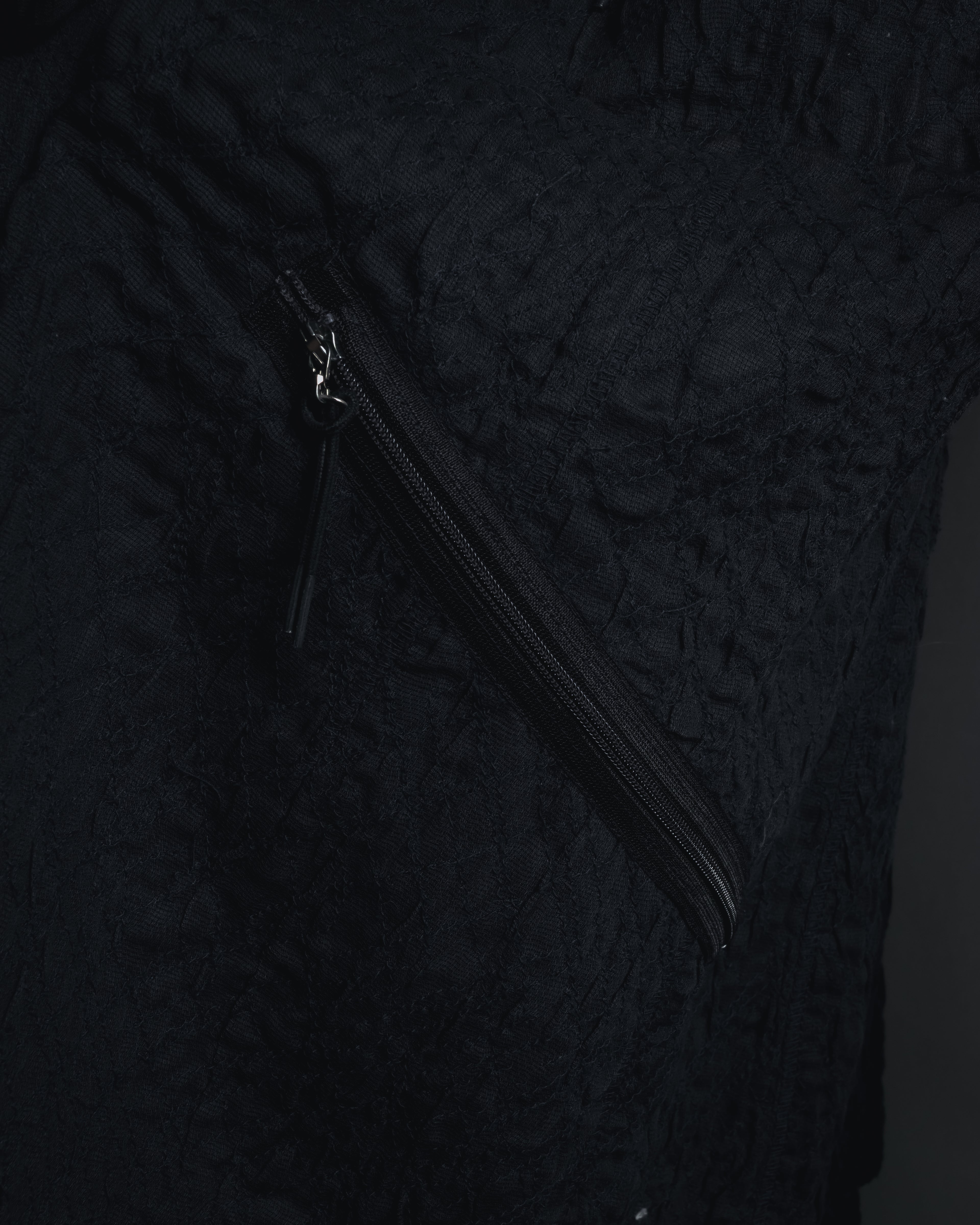 "ISSEY MIYAKE" 98SS Cotton shrunken tailored jacket