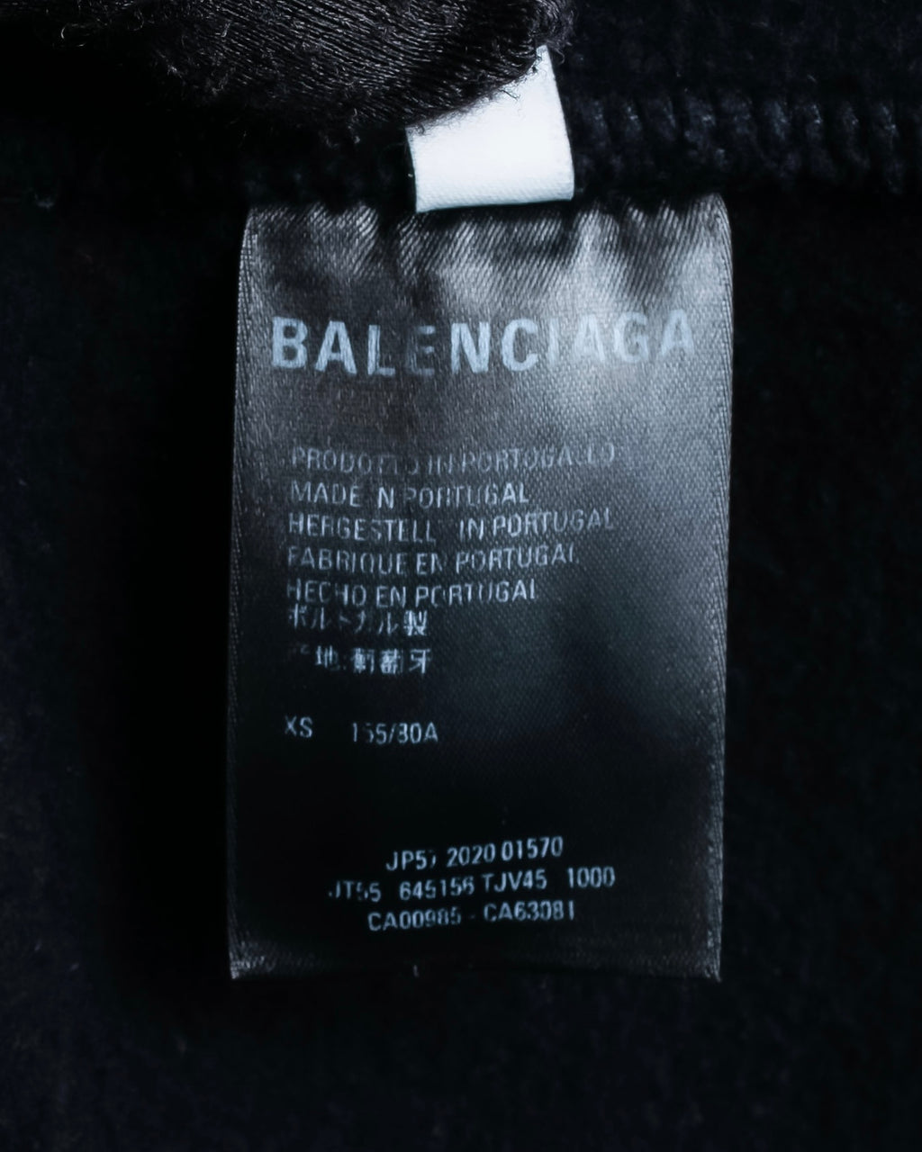 "BALENCIAGA" Oversized poncho flare silhouette hoodie