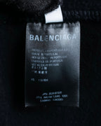 "BALENCIAGA" Oversized poncho flare silhouette hoodie