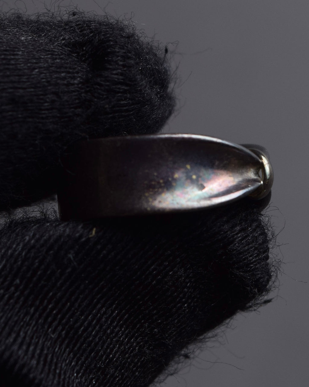 "GEORG JENSEN" Antique-like bowtie design silver ring