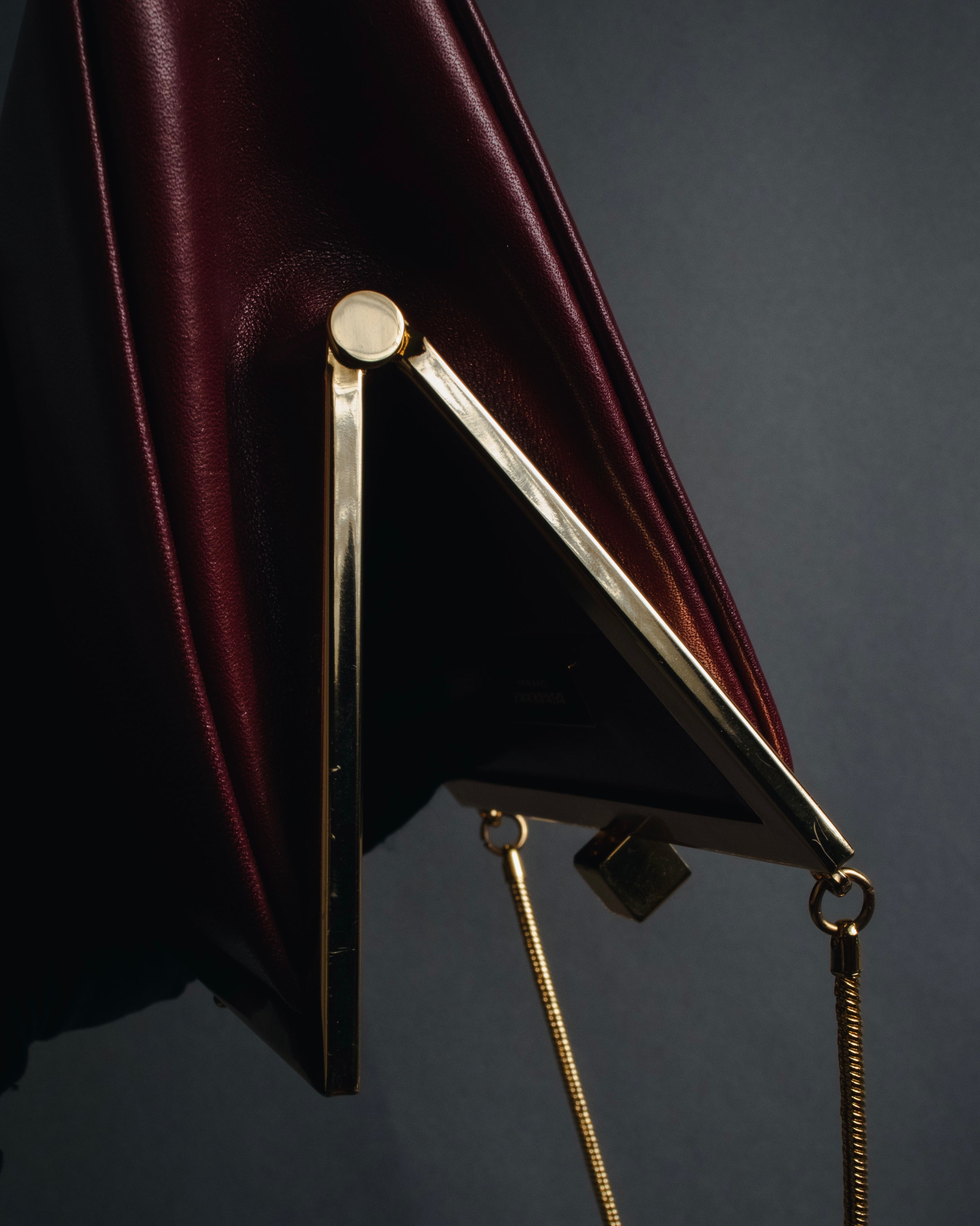 "BURBERRY" 00’s Framed chain formal bag