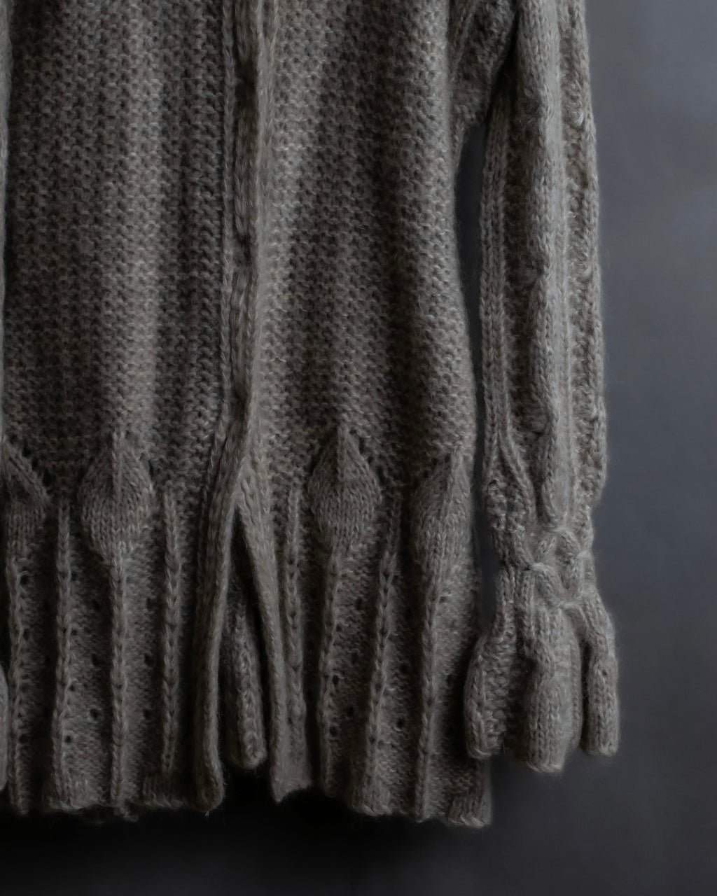 "ERMANNO SCERVINO" Three-dimensional knit long cardigan