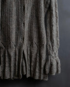 "ERMANNO SCERVINO" Three-dimensional knit long cardigan