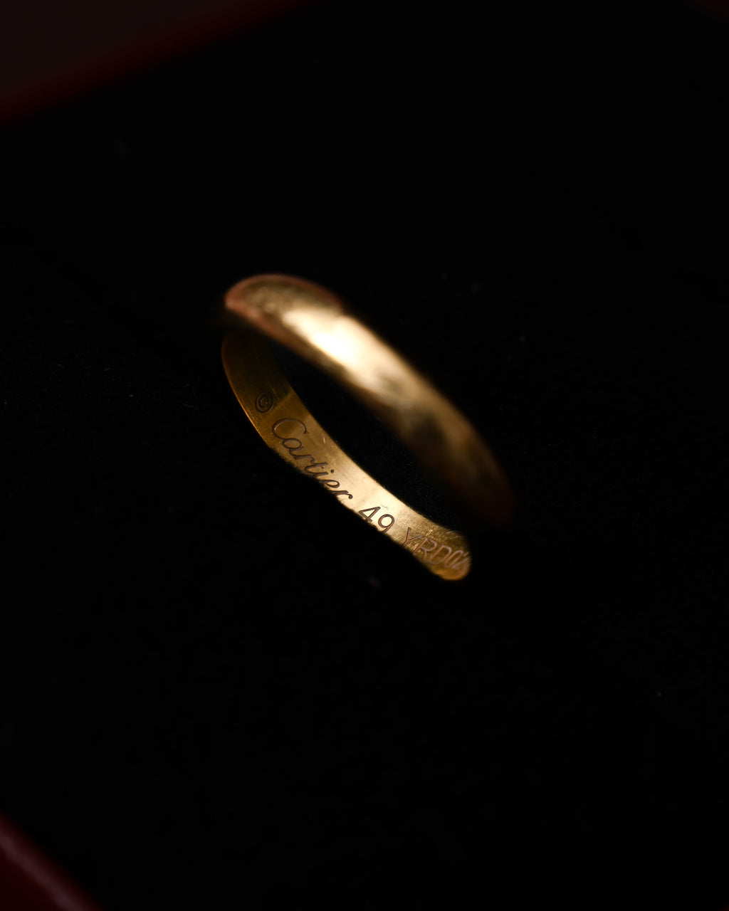 Cartier/ K18 Band Ring Yellow Gold
