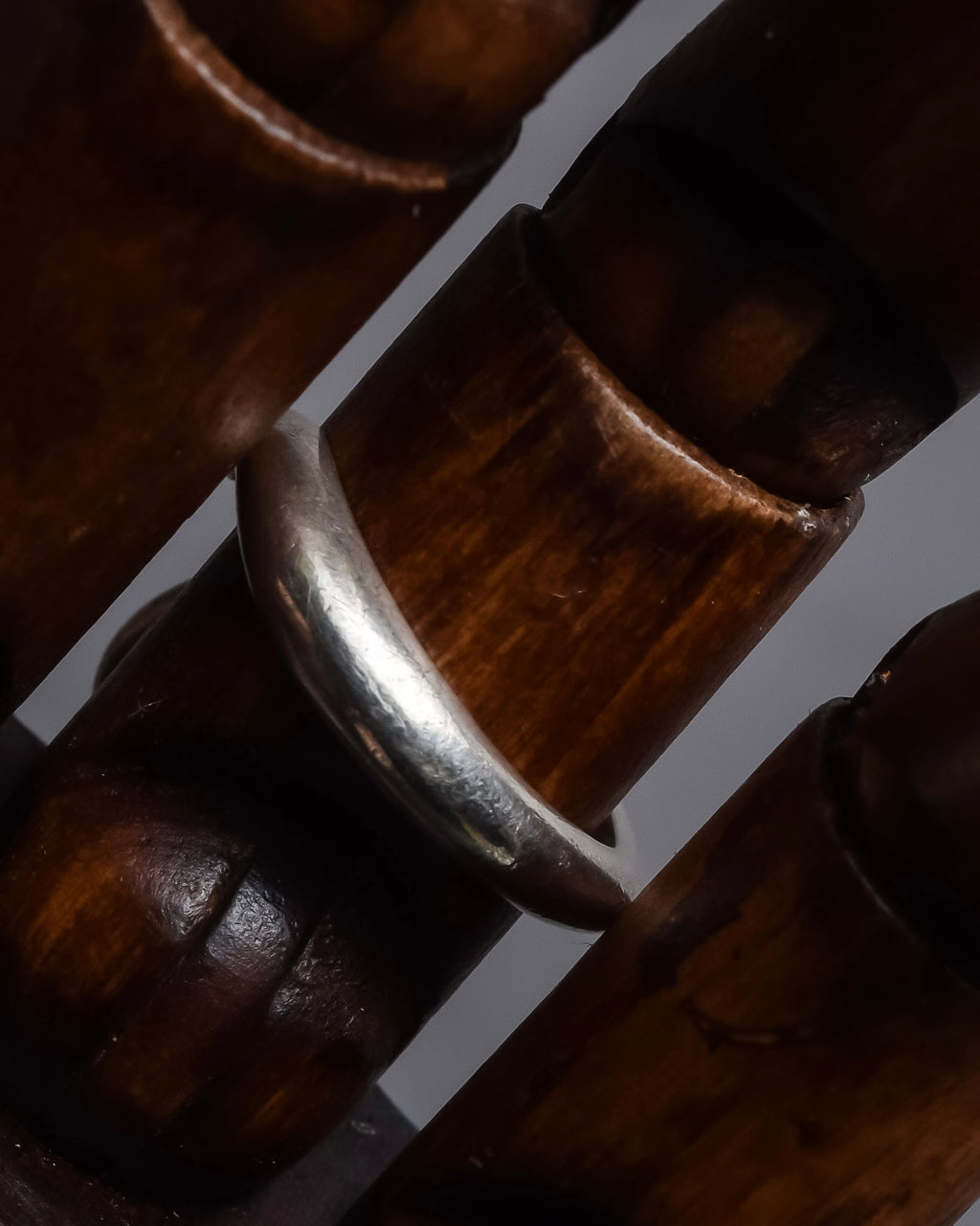 "Tiffany&Co" Elsa Peretti open heart design silver ring