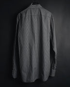 "Ermenegildo Zegna" 2010’s mother-of-pearl button london stripe shirt