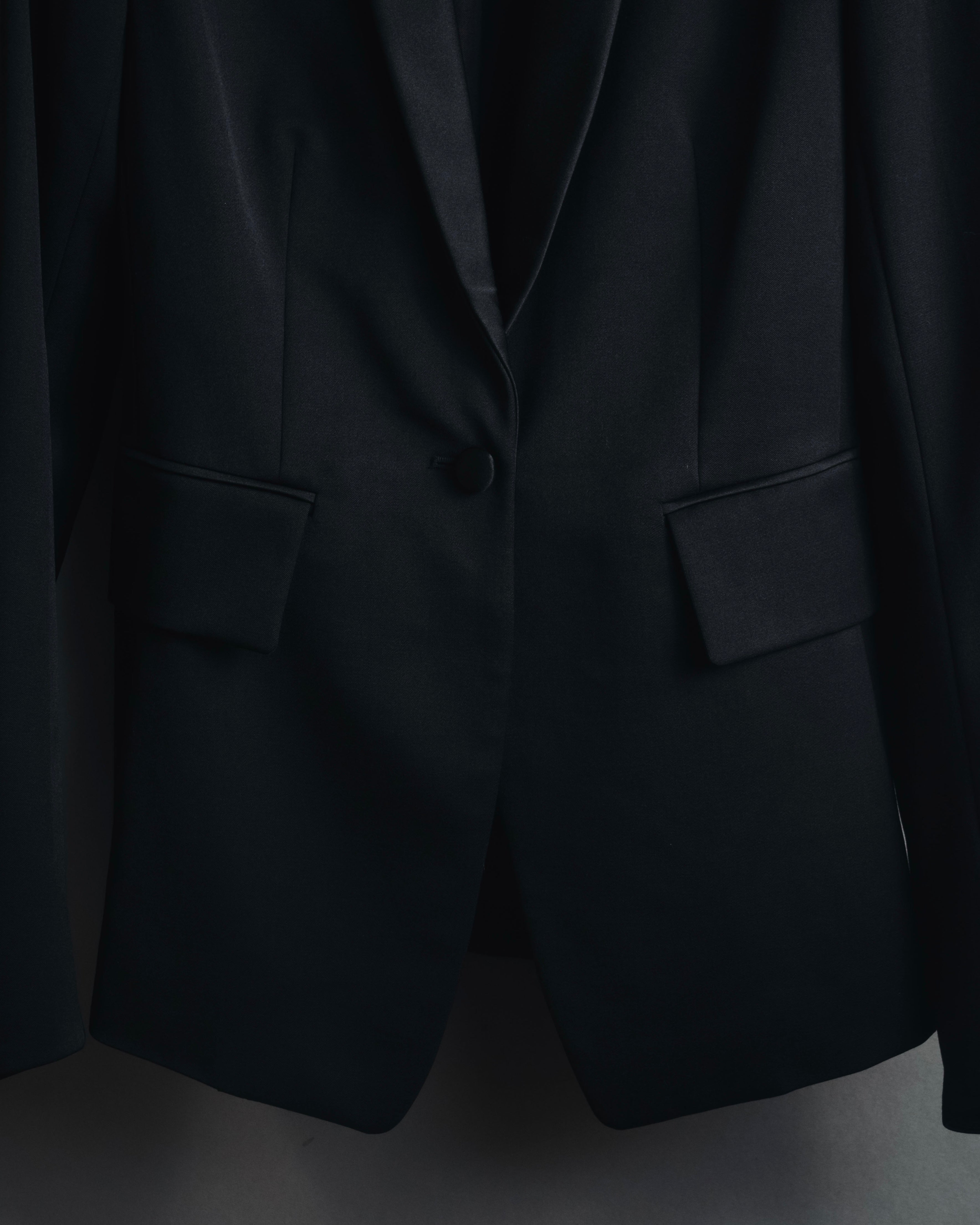"Yves Saint Laurent" 2008AW Minimal sculpted wool jacket